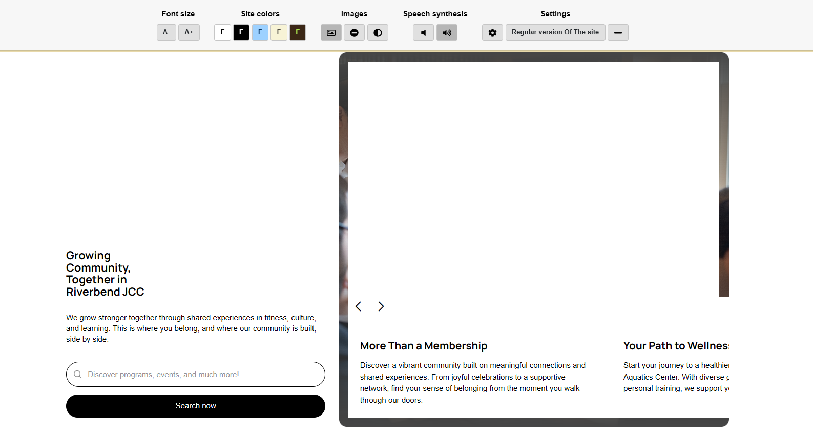 Person using accessibility features